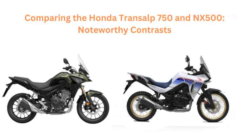 Comparing the Honda Transalp 750 and NX500: Noteworthy Contrasts
